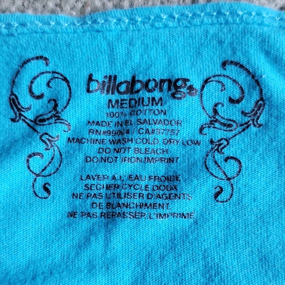 EUC Billabong Sz M blue shirt - Picture 3 of 5